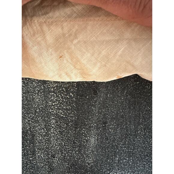 Liviana Conti 100% Linen Shift Dress Asymmetrical Layered Hem Women's 10 IT 46 - Picture 9 of 9